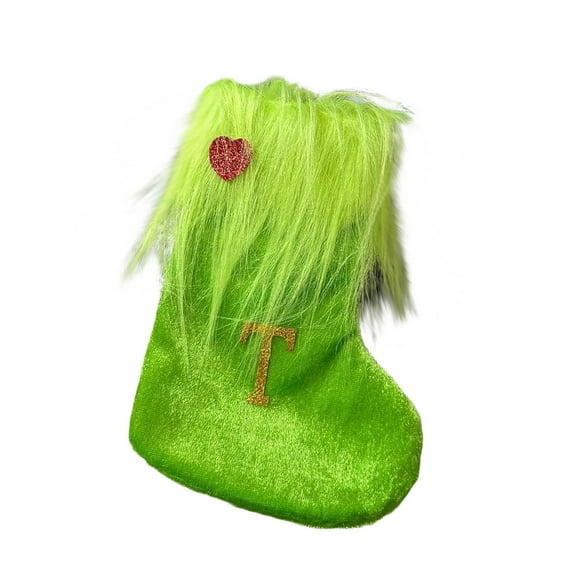 PuSpu Home Decoration Knitted Hosiery Wool Hosiery Embroidered Letter Children's Candy Gift Bag Christmas Stocking Gift Bag Holiday Products