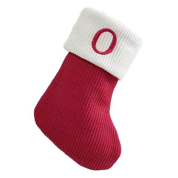 PuSpu Home Decoration Knitted Hosiery Wool Hosiery Embroidered Letter Children's Candy Gift Bag Christmas Stocking Gift Bag Holiday Products