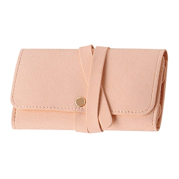 PuSpu Home Decoration Portable Travel Jewelry Storage Bag – Mini Foldable Earrings & Ring Organizer Pouch for Purse, Carry-On, Gift, 3 Colors