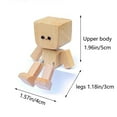 thumbnail image 1 of PuSpu Home Decoration Shaking Wooden Figurine Car Mounted Desktop Ornament Good Item Cute Decoration Gift 5cm Home Ornaments, 1 of 2