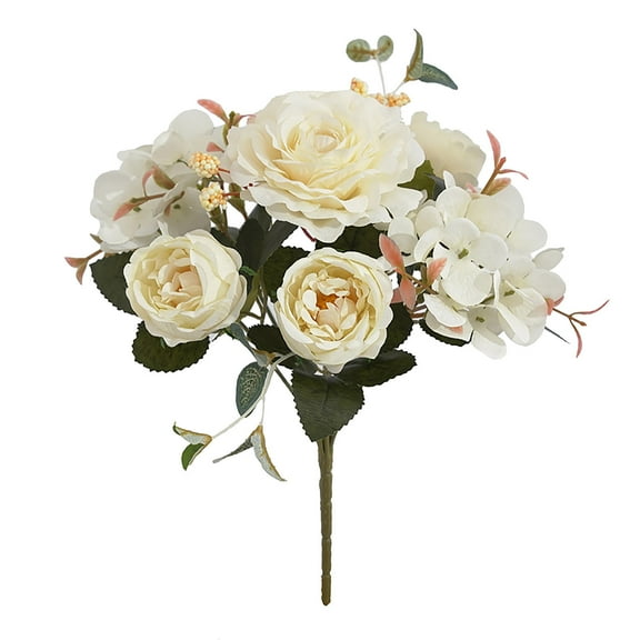 PuSpu Home Decoration Simulation Rose Flower Handle Bouquet Art Home Decoration Simulation Decorations Home Indoor Ornament