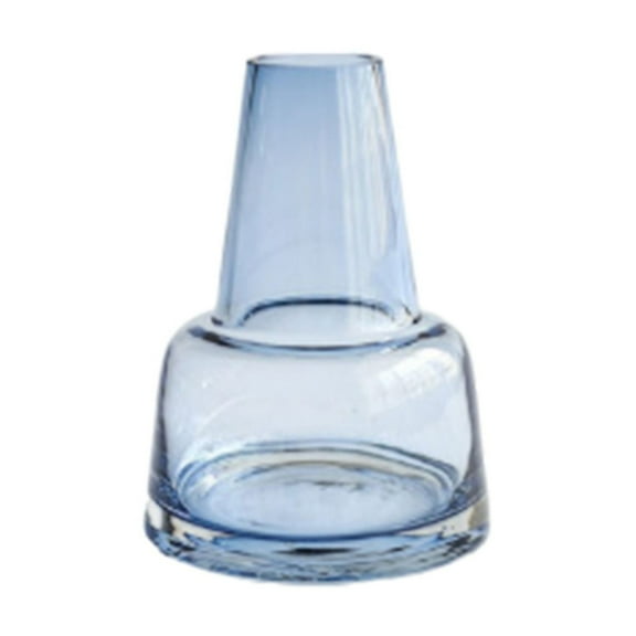 PuSpu Home Decoration Transparent Vase Glass Hydroponic Vessel Flower Arrangement Office Desktop Glass Bottle Decoration Home Indoor Ornament