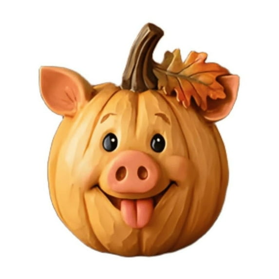 PuSpu Home Decoration Vintage Farm Pumpkin Decorations - Resin Pumpkin Statue Cute Ornaments Suitable For Porch Garden Yard Indoor Tabletop Holiday Products