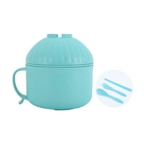 PuSpu Instant Noodle Bowl with Lid & Chopsticks – Collapsible Home Decoration & Food-Grade Kitchen Utensils for Dorm, Office, Travel