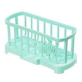 thumbnail image 1 of PuSpu Kitchen Sink Sponge Caddy 1Pc 19.5x9.5x9cm Green Plastic Drain Rack, Compact Hollow Organizer for Countertops, Bathroom, Restaurant Prep Areas, 1 of 6