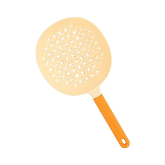 PuSpu Long-Handle Plastic Colander Vibrant Home Decoration & Essential Kitchen Utensils for Noodles, Dumplings & Veggies