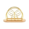 thumbnail image 1 of PuSpu Modern Metal Napkin Rack 15.7x10x6.7 cm Iron 1Pcs Vertical Space-Saving Organizer for Cocktail Dinner Napkins Kitchen Table Countertop Indoor Outdoor, 1 of 6