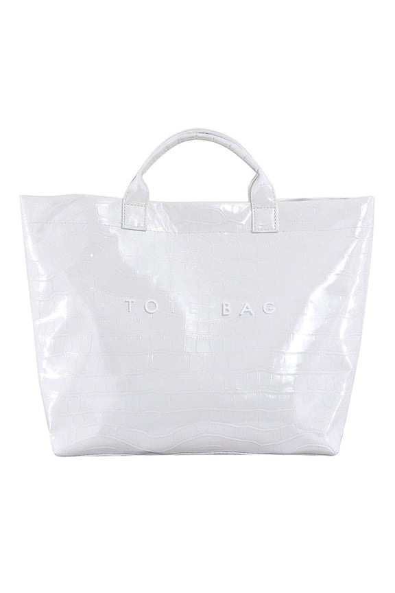 PVC Zipper Tote Bag, Kraft Paper Checkered Pattern Beach Bag Large Hobo Carry All Travel Shopping Handbag Plastic Shoulder Bag