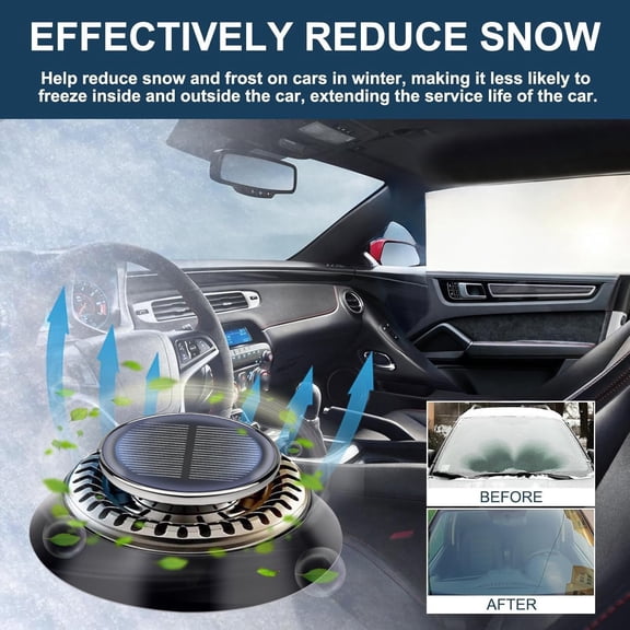 PuSpu Portable Car Electromagnetic Molecular Interference Snow Removal Device & Windscreen Air Freshener, Winter Driving Essential, Prevents Ice Formation & Enhances In-Car Fragrance