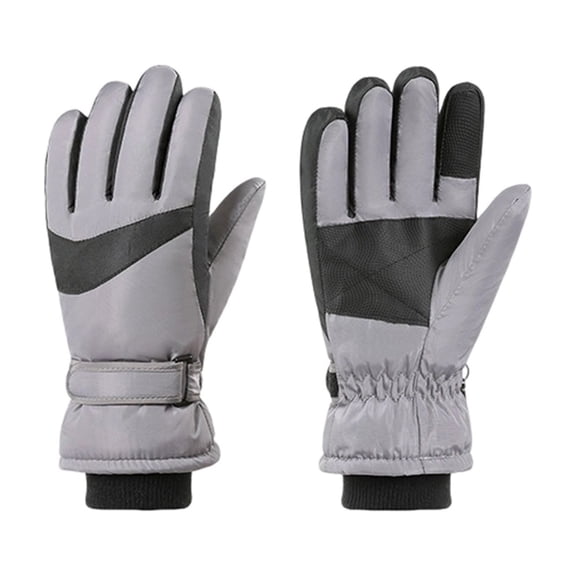 PuSpu Reflective Zipper Gloves Thick Warm Windproof Men And Women Cycling Driving Car Skiing Outdoor Gloves