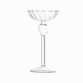 thumbnail image 1 of PuSpu Tall Glass Candle Holders Striped Candelabra Cup For Romantic Candlelight Dinner Wedding Or Home Decor Multiple Heights Available, 1 of 6