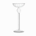 thumbnail image 1 of PuSpu Tall Glass Candle Holders Striped Candelabra Cup For Romantic Candlelight Dinner Wedding Or Home Decor Multiple Heights Available, 1 of 6