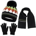 thumbnail image 1 of PuSpu Three-piece Set For Boys And Girls Including A Hat And Scarf Made Of And Thickened Material Suitable For Fall And Winter Ball Baby Hat, 1 of 8