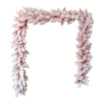 PuSpu Valentine's Day Decoration 70.8In Christmas Simulation PVC Flocked Rattan Decorations