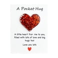 thumbnail image 1 of PuSpu Valentine's Day Decoration English A Pocket Card Motivational Blessings Glitter Heart Holiday Gift, 1 of 6