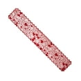 thumbnail image 1 of PuSpu Valentine's Day Decoration V-alentine's Day Heart-Shaped Lace Table Runner Placemat, 1 of 6