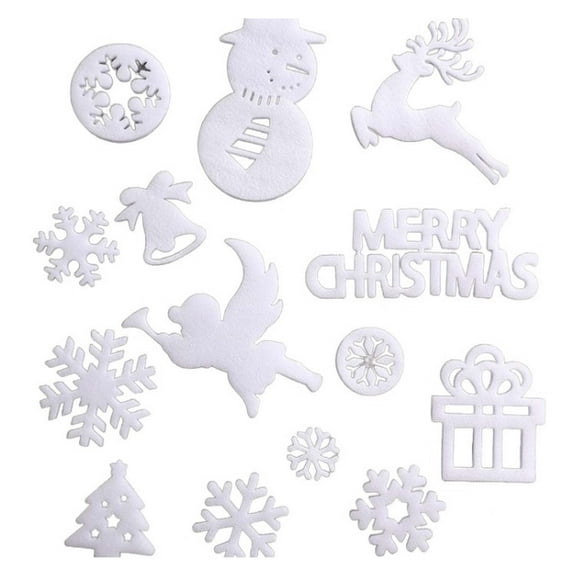 PuSpu White Pearl Snowflake DIY Christmas Tree Trim Kit, Festive Holiday Décor Craft Supply, 3.9×1.9 in Box