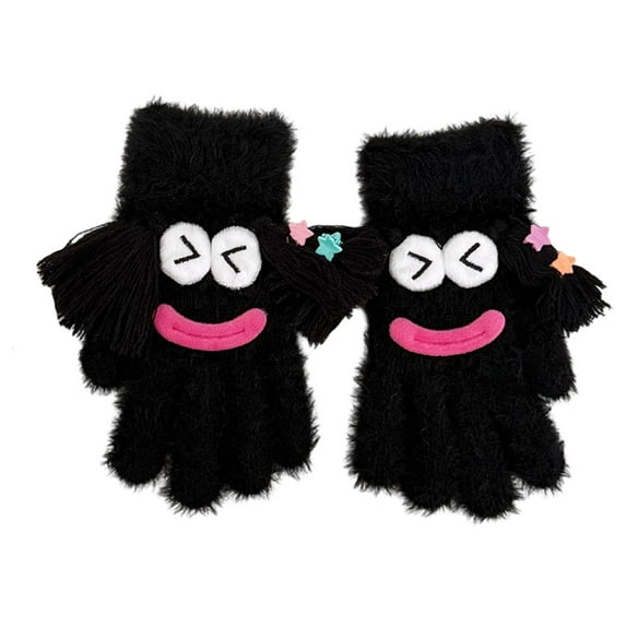 PuSpu Winter Velvet Thickened Warm Gloves Women's Gloves Outdoor Cold Proof Gloves