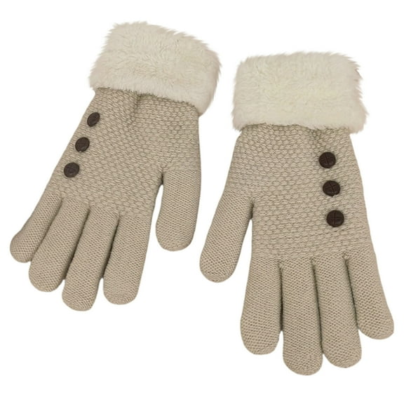 PuSpu Winter Velvet Thickened Warm Gloves Women's Gloves Outdoor Cold Proof Gloves