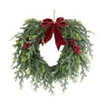 thumbnail image 1 of PuSpu Winter Wreaths For Front Door Large Christmas Wreath Artificial Green Wreath For Front Door Window Walls Christmas Decor Indoor Outdoor Home Christmas Decoration Indoors, 1 of 5