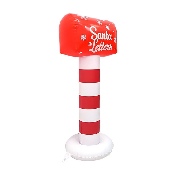 PuSpu Xmas Inflatable Santa 10.7x6.3x3.3cm 1pc Red PVC Holiday Email Tabletop Decor Christmas Eve Scene Ambiance Setter