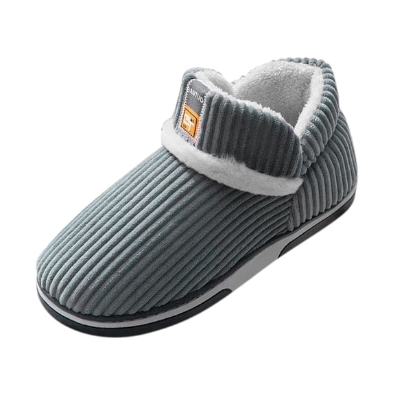 Puawkoer Men Warm Slippers Home Mens Slippers Size 12 Wide Width Warm Cotton Slippers Winter Mens Fuzzy Slippers Home Cotton Slippers Fashion Cute Printed Thermal Slippers Cas