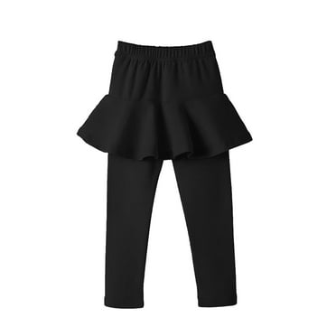 Puawkoer Toddler Girls' Leggings Skirt Sweatpants for Baby Girls Ruffle Skirt Pants Kids 9 Month Baby Girl Pants Softball Pants Girls Toddler Leggings 2T Toddler Girl 2T