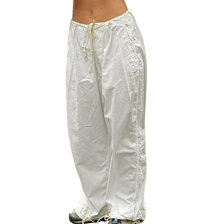 Womens Baggy Cargo Pants Streetwear Hop Joggers Sweatpants