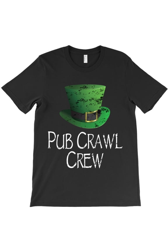Pub Crawl Crew St. Patrick's Day Funny Drinking Men Women Themed Holiday G37819 Unisex T-Shirt, Up to Size 5XL