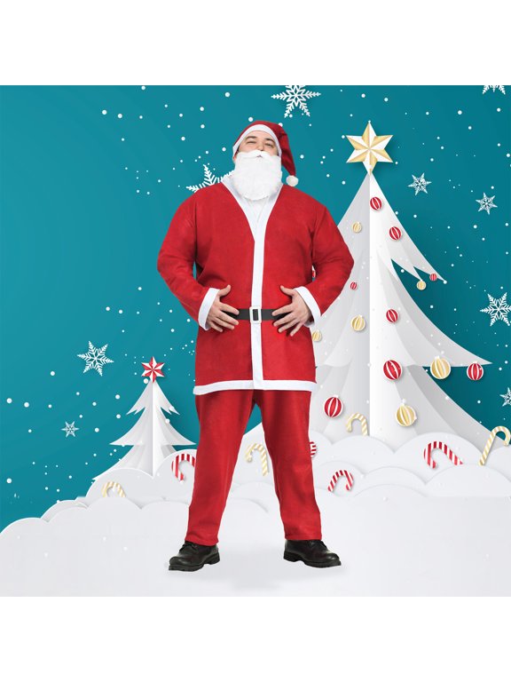 Pub Crawl Adult Santa Claus Suit Christmas Costume - Plus Size