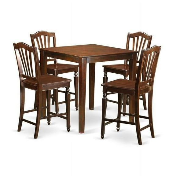 Pub Kitchen Dinette Table & 4 Kitchen Bar Stool, Vernon