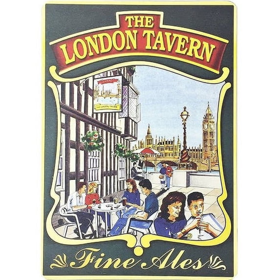 Pub Paraphernalia The London Tavern Pub Sign Cork-backed Poster size 30x20cm (Pack of 3)