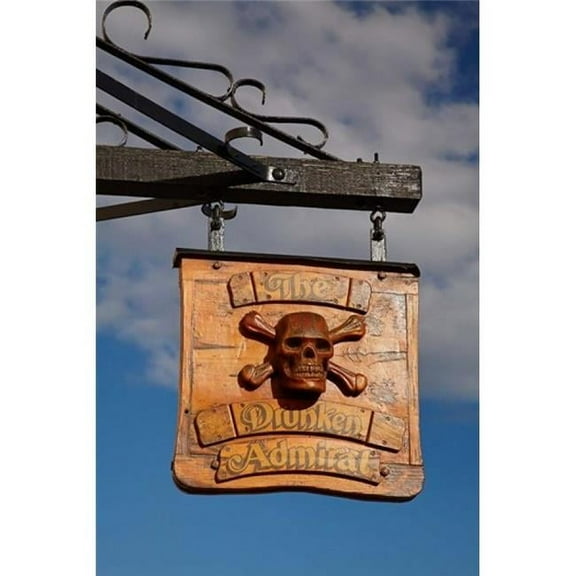 Pub Sign Victoria Dock Hobart Australia Poster Print by David Wall - 19 x 29 in.