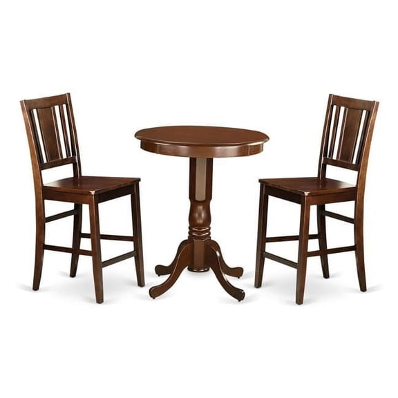 Pub Table Set & 2 Dinette Chairs, Eden