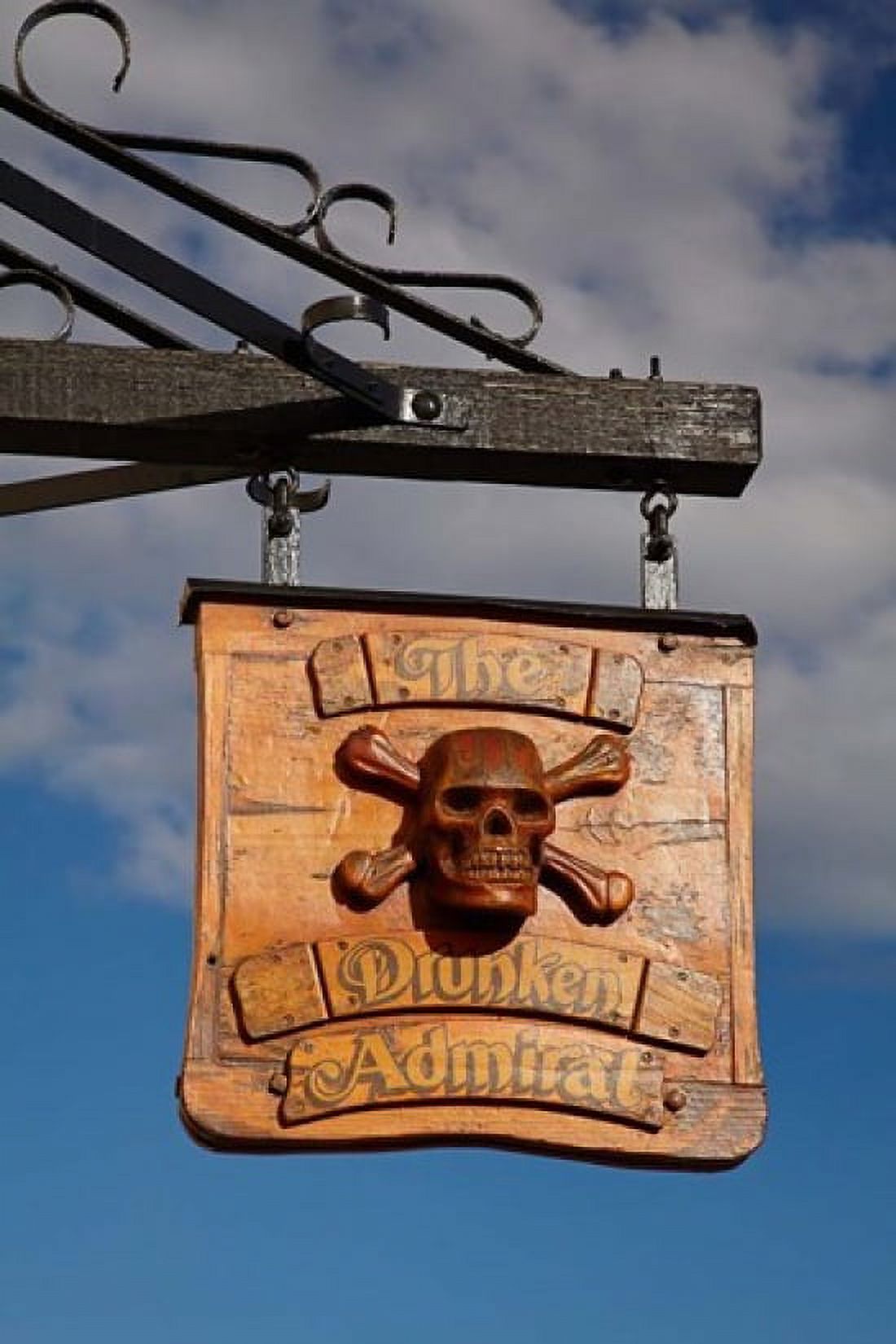 Pub sign Victoria Dock Hobart Australia Canvas Art - David Wall DanitaDelimont (19 x 29)