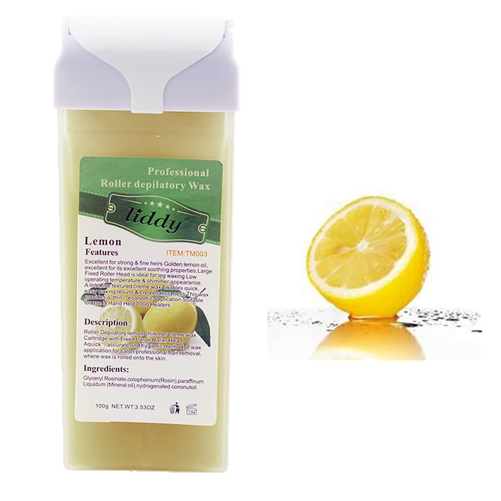 Pubic Hair Removal Cream, Roll on Hot Depilatory Wax Cartridge Heater