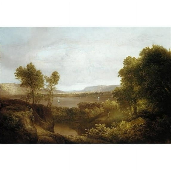 Public Domain Images MET10768 On The Hudson Poster Print by Thomas Doughty, American Philadelphia Pennsylvania 1793 1856 New York, 18 x 24