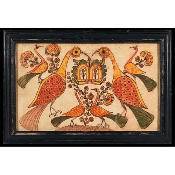 Public Domain Images MET3409 Fraktur Motifs Poster Print, 18 x 24