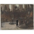 thumbnail image 1 of Public Domain Images MET375840 The Choirstalls in The Mainz Cathedral Poster Print by Adolph Menzel, German Breslau 1815 1905 Berlin, 18 x 24, 1 of 1