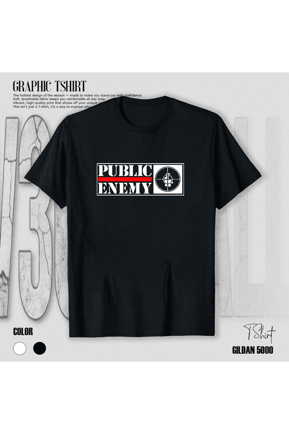 Public Enemy Graphic Bold Target Design Rap Music Top Unisex T-Shirt V19515, up to size 5XL