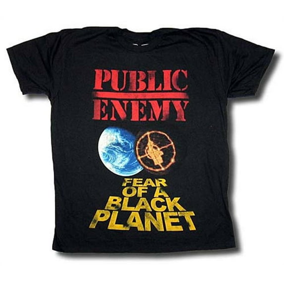 Public Enemy T-Shirt Fear Of A Black Planet Distressed T-Shirt (6XL)