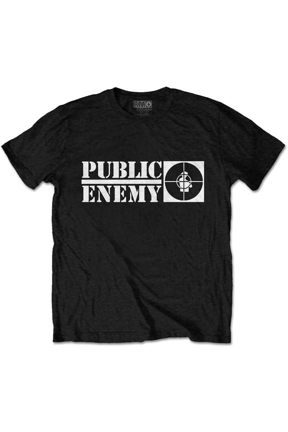 Public Enemy Unisex T-Shirt Crosshairs Logo (Large)