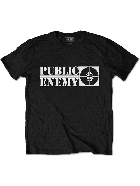 Public Enemy Unisex T-Shirt Crosshairs Logo (X-Large)