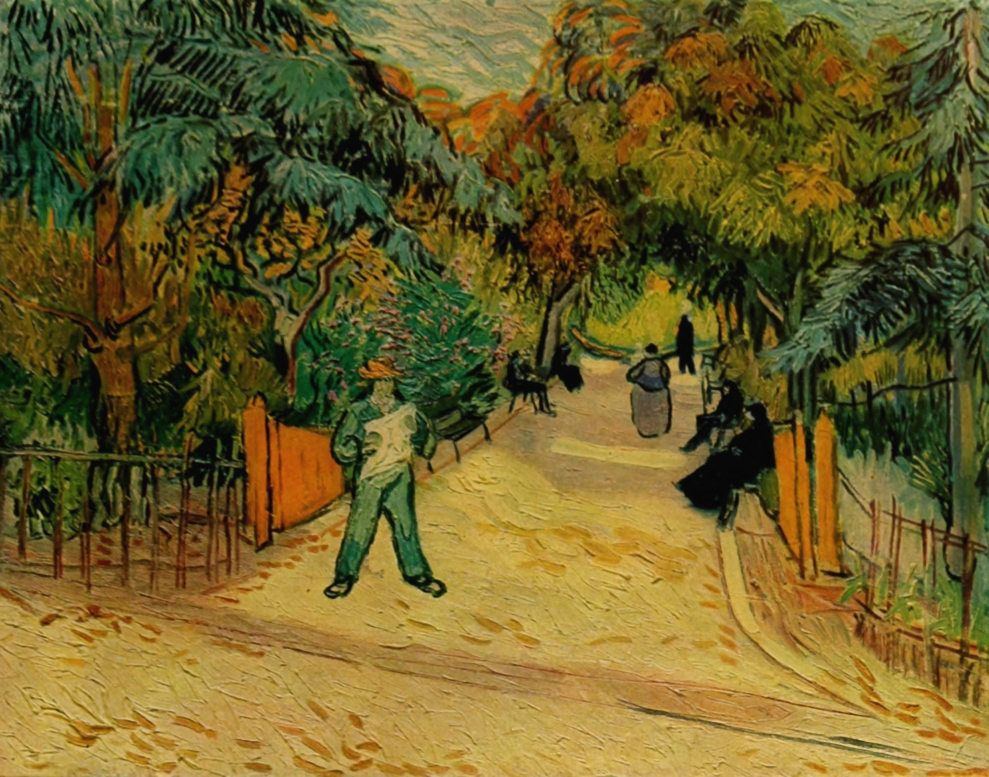 Public Garden at Arles 1888 Canvas Art - Vincent Van Gogh (18 x 24)
