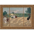 thumbnail image 1 of Public Gardens 24x18 Gold Ornate Wood Framed Canvas Art by Edouard Vuillard, 1 of 2