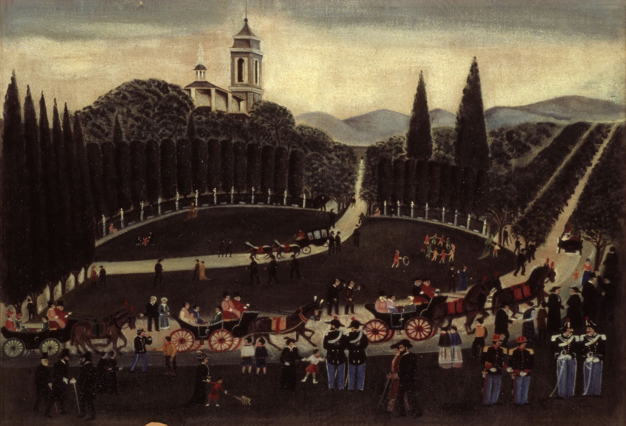 Public Gardens In Terni Canvas Art -  (36 x 24)