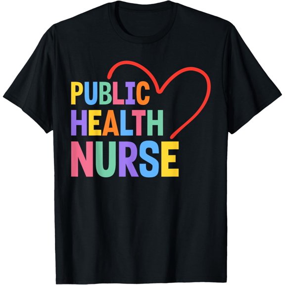 Public Health Nurse Heart T-Shirt