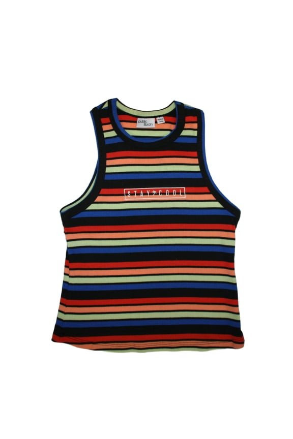 Stay Cool Junior Women's Slim Fit Crop Tank Top (Large)