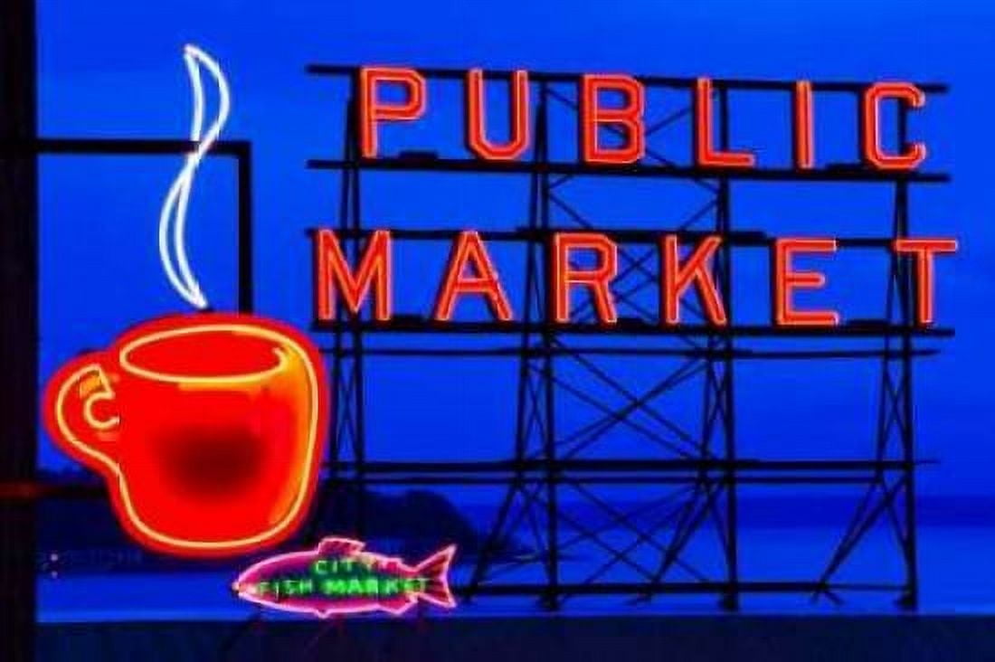 Public Market Sign I Canvas Art - Bob Stefko (24 x 36)