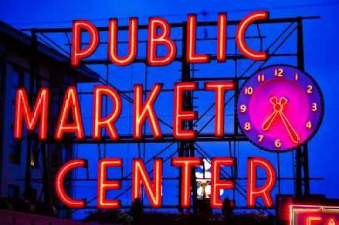 Public Market Sign II Canvas Art - Bob Stefko (12 x 18)